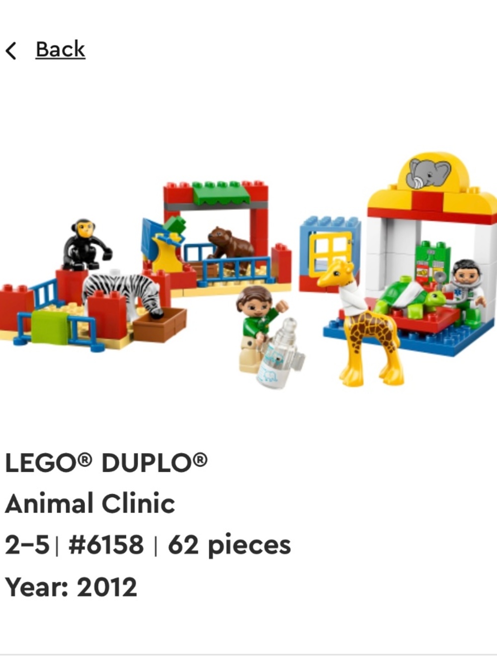 Animal Clinic DUPLO RETIRED